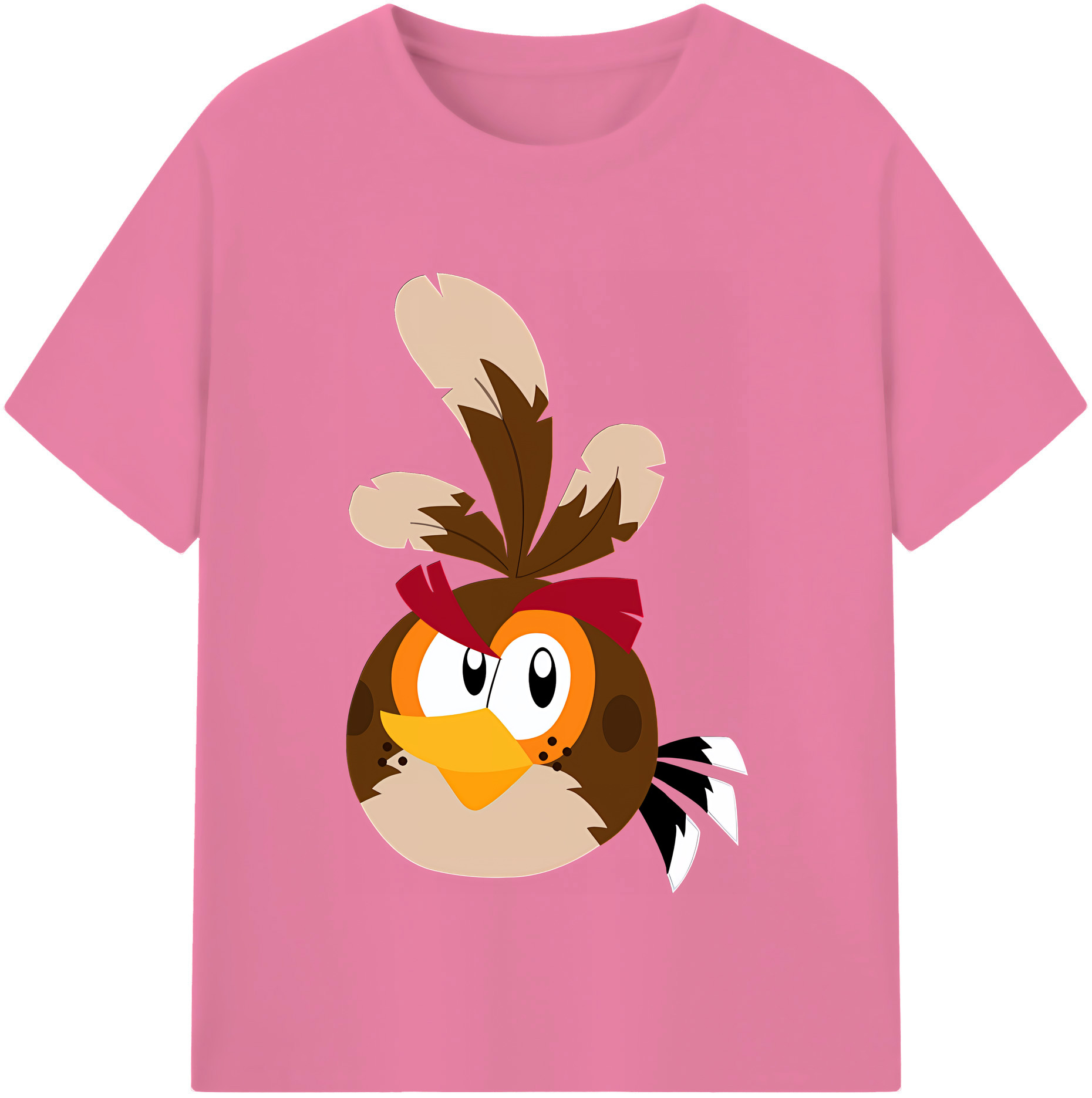 （画像用） Angry Birds アングリーバード 綿100％半袖Tシャツ（フロントプリント）